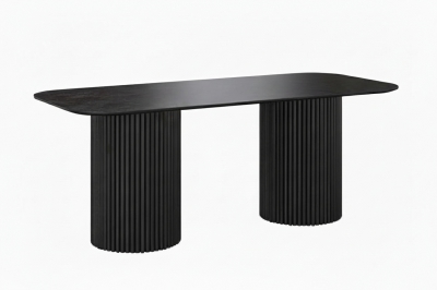 Стол Идрис керамика черный камень
